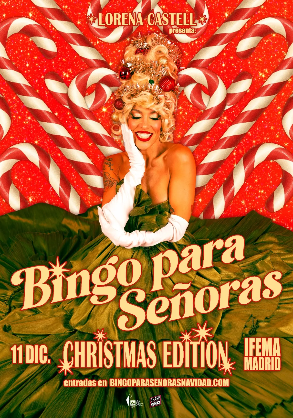 Bingo para Señoras Christmas Edition - Cartel Oficial